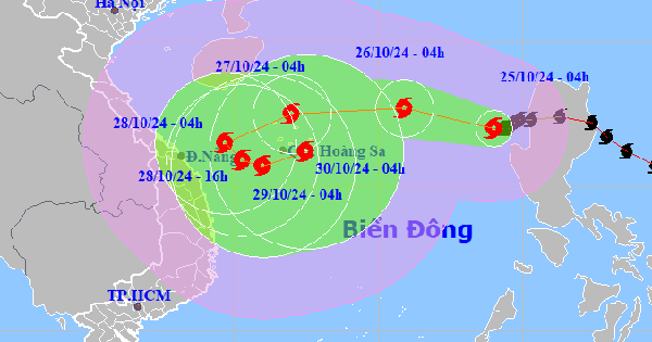 Bão Trami sắp đạt cấp cực đại, liên tục đổi hướng