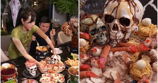 Bùng nổ tranh cãi về bàn ăn Halloween gây khiếp sợ của “phú bà” nổi tiếng Hà thành: Các con tuyên bố 1 điều