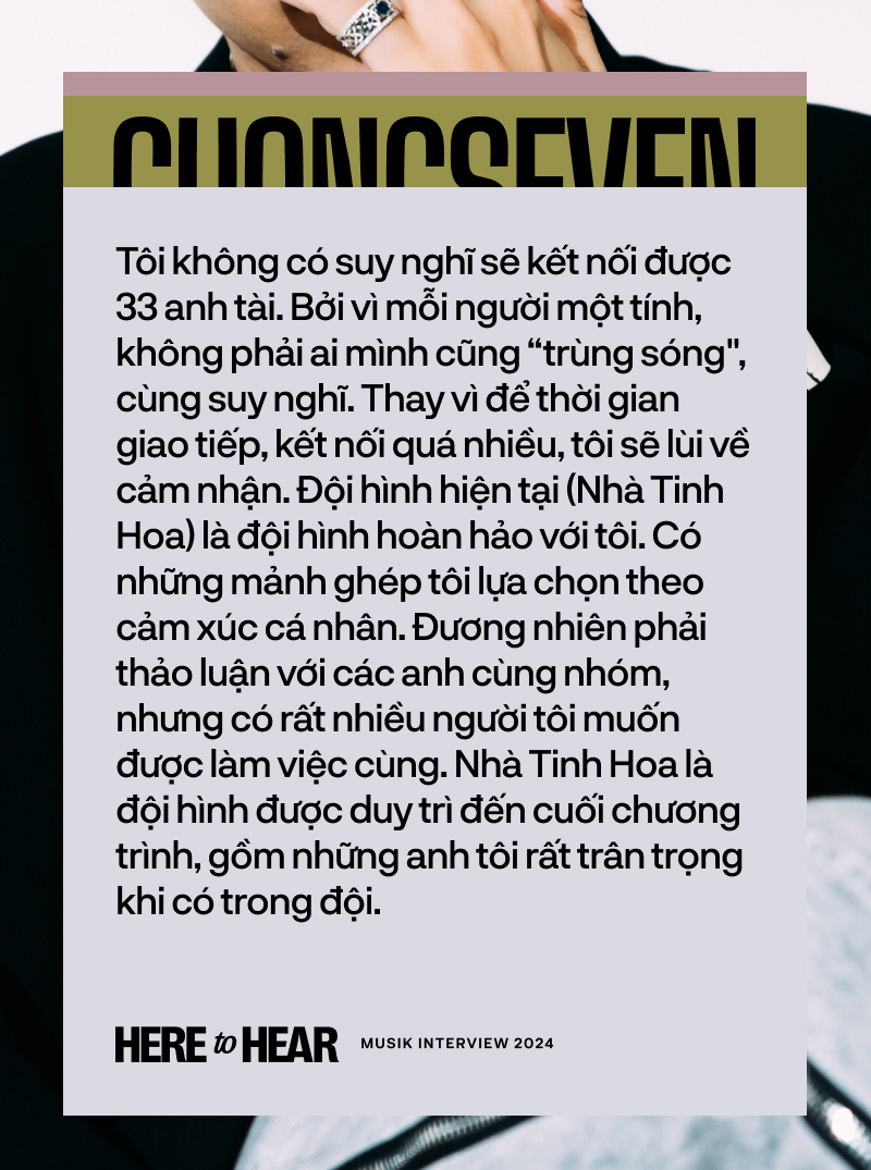 Cường Seven: Một nghệ sĩ trình diễn phải đáp ứng phần nghe lẫn phần nhìn, ra concert chính là quay “one-shot