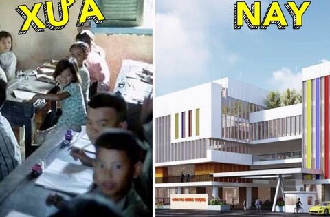 Xưa rồi cái thời trường công xập xệ, giờ từ Bắc vào Nam, nhiều trường công đẹp lung linh, hoành tráng chẳng kém trường tư!