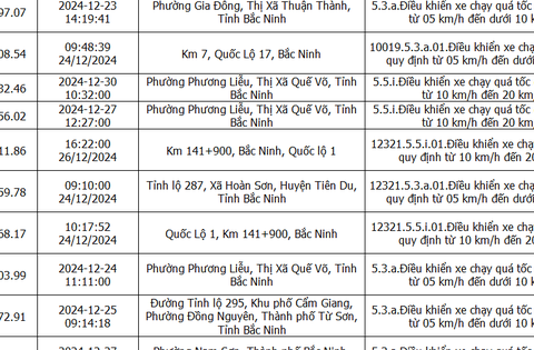 Gần 900 chủ xe có biển số sau nên nhanh chóng nộp phạt ‘nguội’ khi chưa áp dụng mức mới theo Nghị định 168