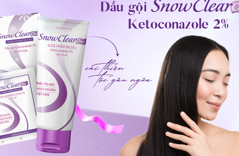 Dầu gội Snowclear One Ketoconazole 2% cải thiện tóc gàu ngứa