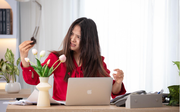 Tóc bạc sớm, rụng nhiều – Tín hiệu sức khỏe bạn không nên bỏ qua- Ảnh 1. Tóc bạc sớm, rụng nhiều – Tín hiệu sức khỏe bạn không nên bỏ qua- Ảnh 1.