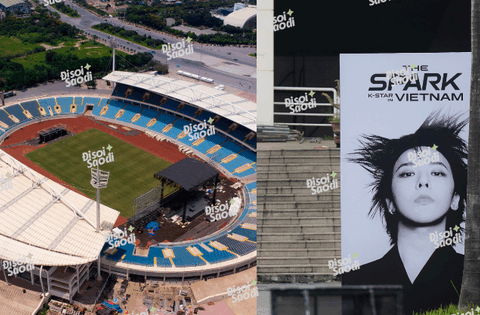 ĐỘC QUYỀN: Siêu sân khấu mega concert có G-Dragon đang được dựng tại Mỹ Đình