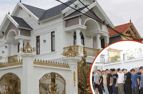 Cận cảnh biệt thự ở Bắc Ninh của đối tượng cầm đầu nhóm lửa đảo xuyên quốc gia, chiếm đoạt hơn 2.000 tỷ đồng