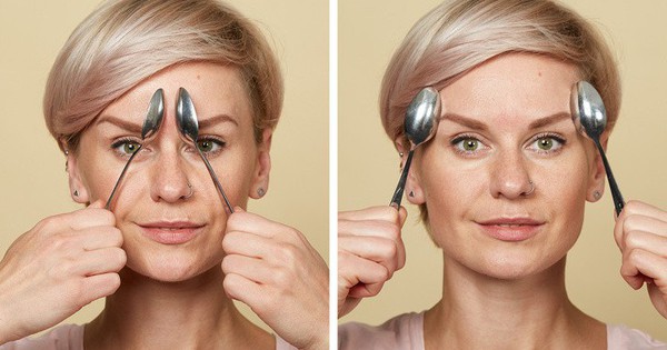 Massage chống lão hóa kiểu châu Á: Chỉ dùng thìa mà sau 2 tuần đã có da mặt căng mọng, sáng bóng, không nếp nhăn