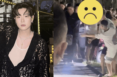 Video gây bức xúc: Vệ sĩ đi cùng Dương Domic xô ngã người dân thô bạo