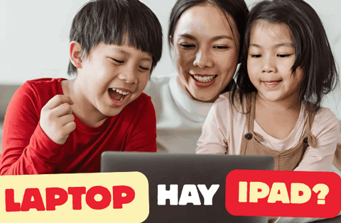 Nhiều cha mẹ không biết nên mua laptop hay iPad cho con học thì hợp lý hơn: Xem bảng so sánh dưới đây để quyết!