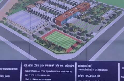 Quá vui: Sang năm Hà Nội có thêm 1 trường THPT mới, hiện đang xây, dự kiến tháng 4 năm sau sẽ hoàn thành!