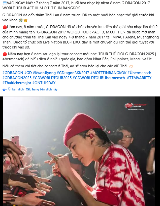 Lo lắng tình hình concert G-Dragon tại Mỹ Đình cuối năm nay- Ảnh 9.