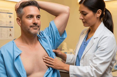 5 triệu chứng cảnh báo ung thư vú ở nam giới