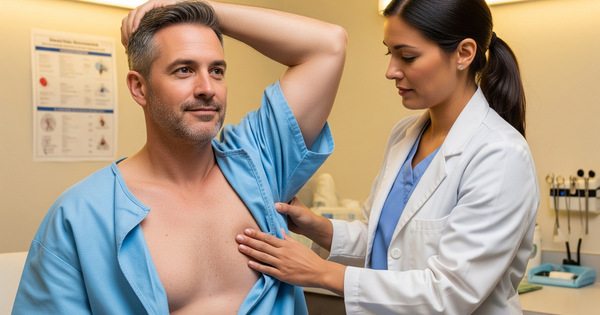 5 triệu chứng cảnh báo ung thư vú ở nam giới