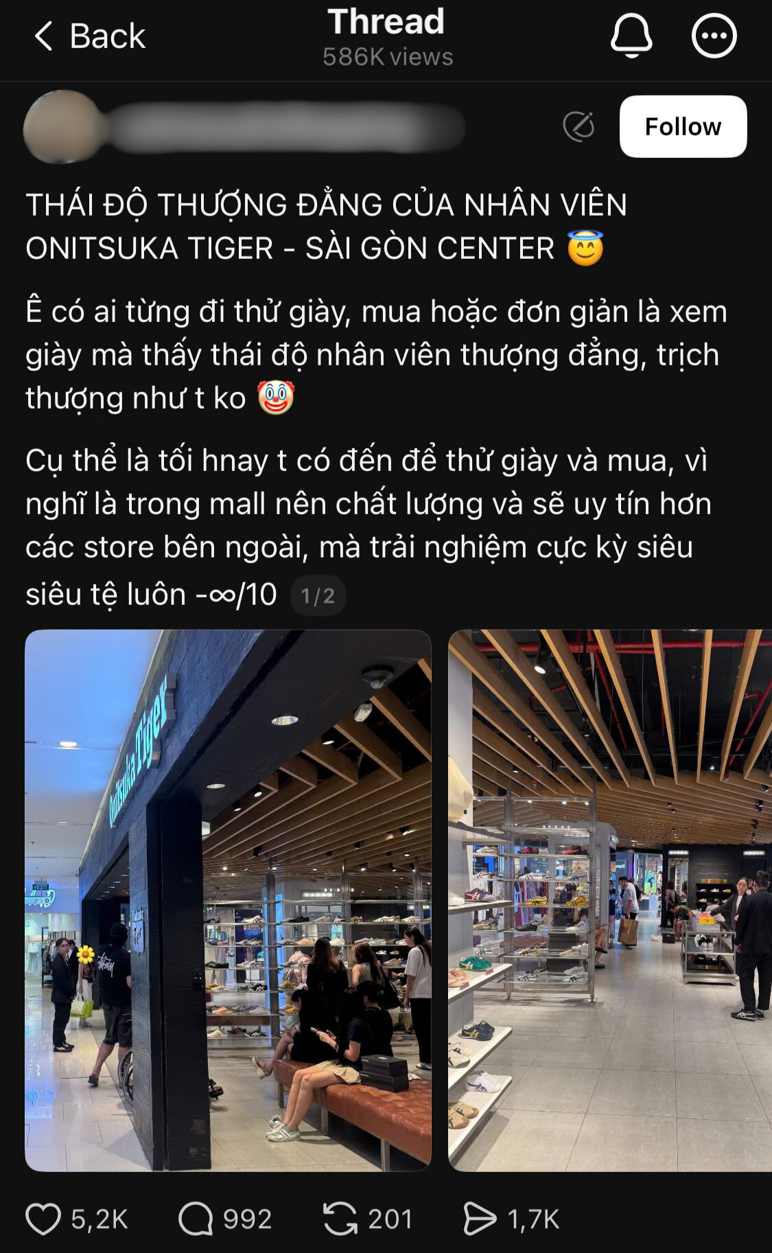 Onitsuka Tiger Việt Nam nhận bão 1 sao, khách hàng đồng loạt bức xúc với thái độ khó hiểu của nhân viên- Ảnh 4.