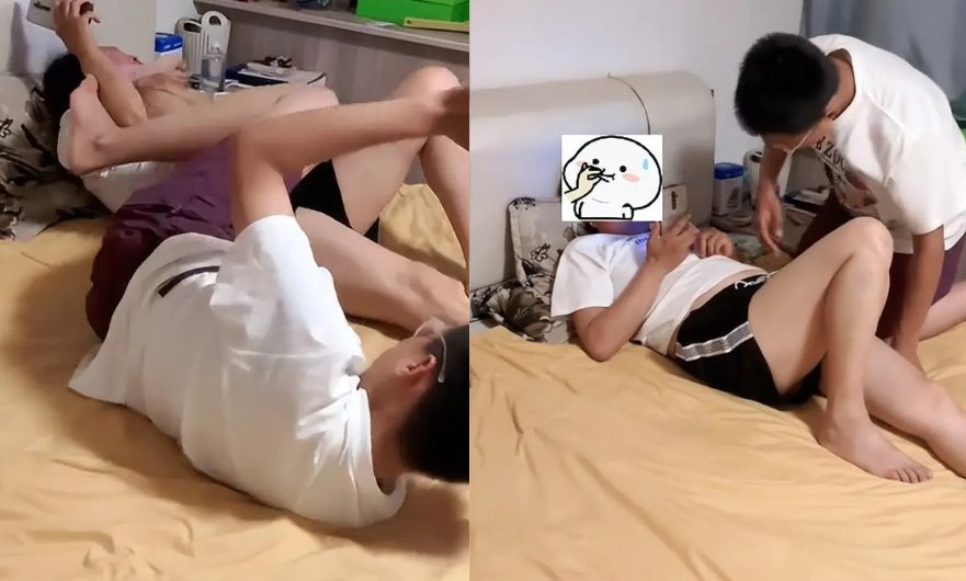 Hình ảnh mẹ chơi đùa với con trai 13 tuổi trong phòng khiến ai nấy hốt hoảng: Chị ơi, hãy tôn trọng ranh giới!- Ảnh 1.