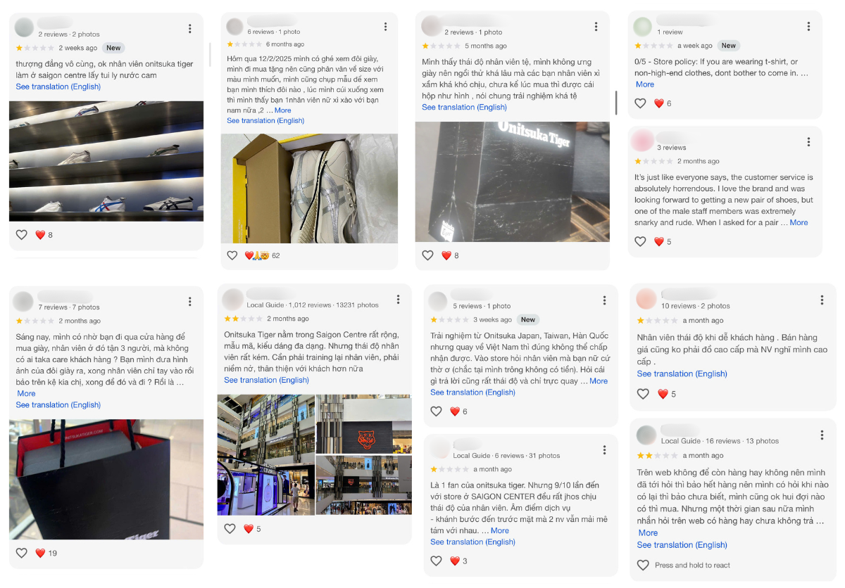 Onitsuka Tiger Việt Nam nhận bão 1 sao, khách hàng đồng loạt bức xúc với thái độ khó hiểu của nhân viên- Ảnh 3.