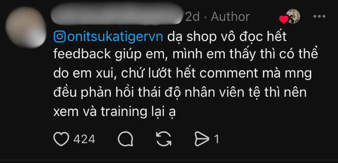 Onitsuka Tiger Việt Nam nhận bão 1 sao, khách hàng đồng loạt bức xúc với thái độ khó hiểu của nhân viên- Ảnh 7.