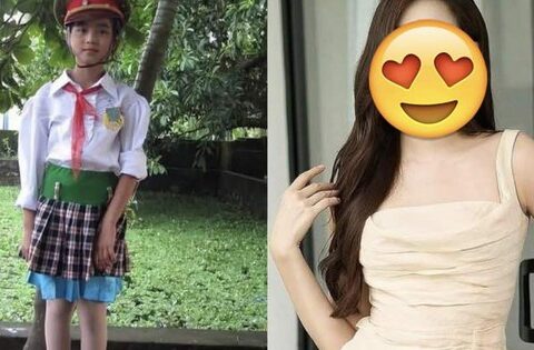 Bức ảnh bé gái đeo khăn quàng đỏ gây sốt: Giờ là Hoa hậu học giỏi, sở hữu đôi chân đẹp nhất showbiz Việt