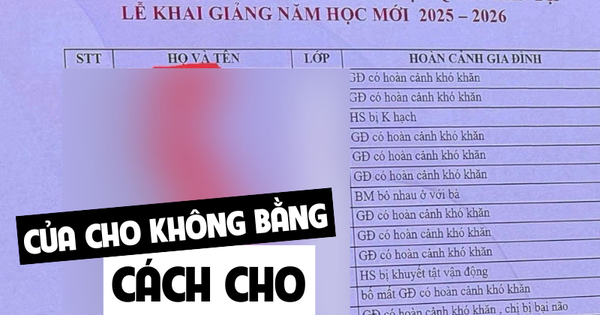 Tôi lặng người khi thấy danh sách trao quà công khai học sinh khó khăn: Thiếu một chút tinh tế, thừa một vết thương lòng!