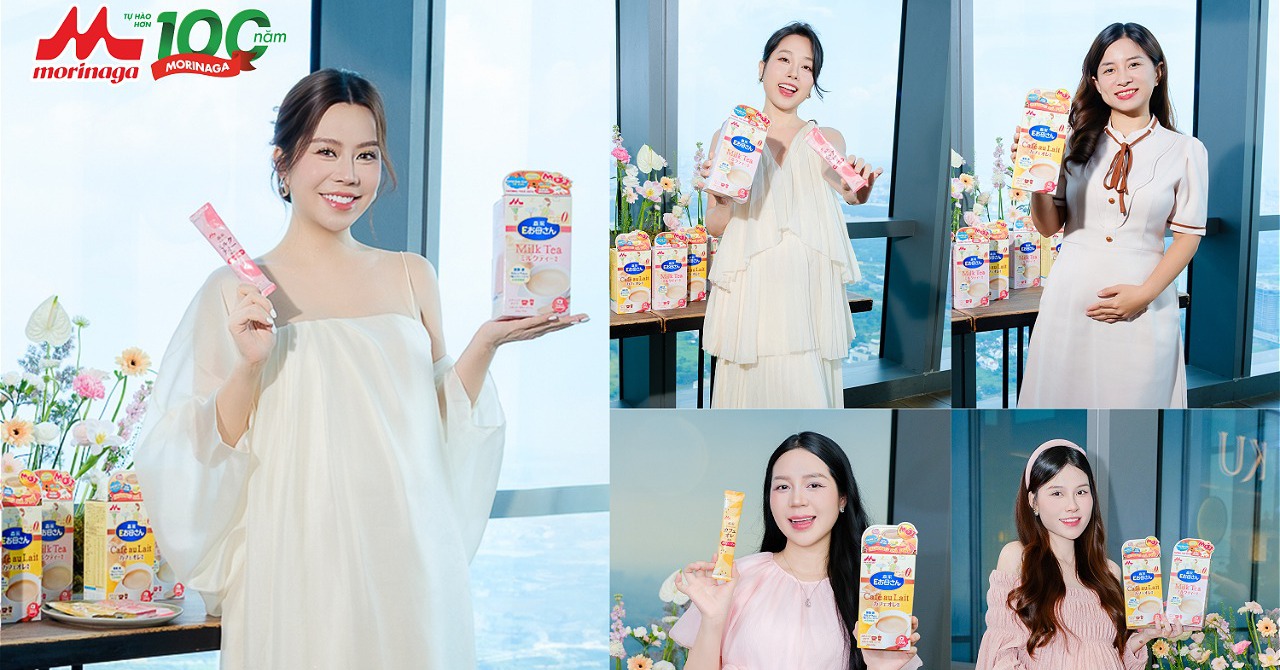 Morinaga quá đã: Sữa bầu phiên bản hương café và trà sữa chuẩn gu mẹ bầu