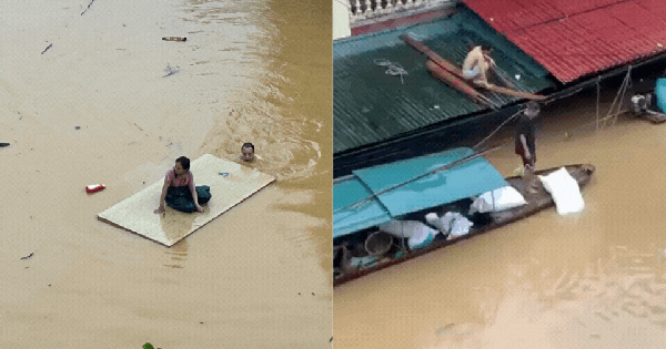Cảnh tượng thắt lòng trong đợt ngập lụt nghiêm trọng nhất năm 2025 do bão số 10 Bualoi