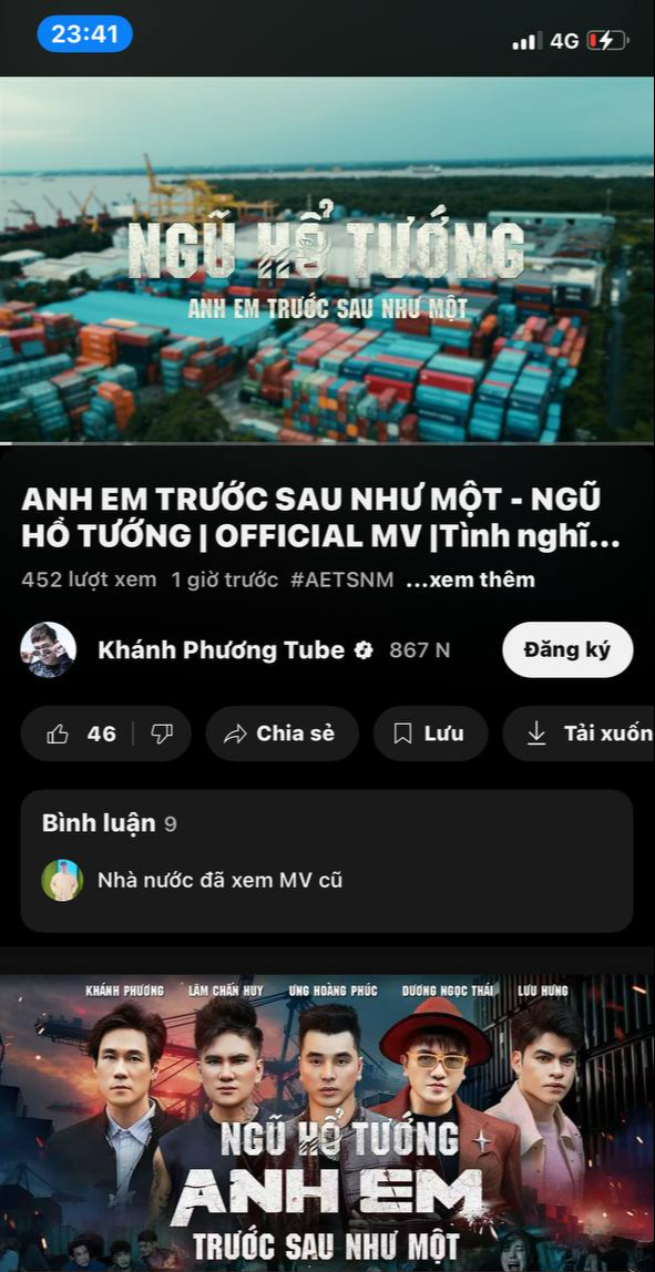MV của Ưng Hoàng Phúc dính hình ảnh nghi vấn quảng cáo web cá độ, Khánh Phương âm thầm có động thái 