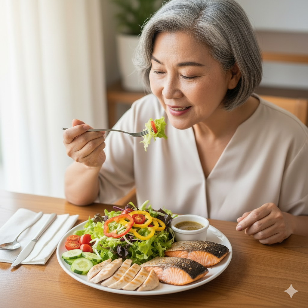 Dinh dưỡng phù hợp cho phụ nữ tuổi mãn kinh- Ảnh 1.