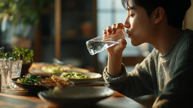 Ăn cơm có nên uống nước, uống canh?- Ảnh 1.