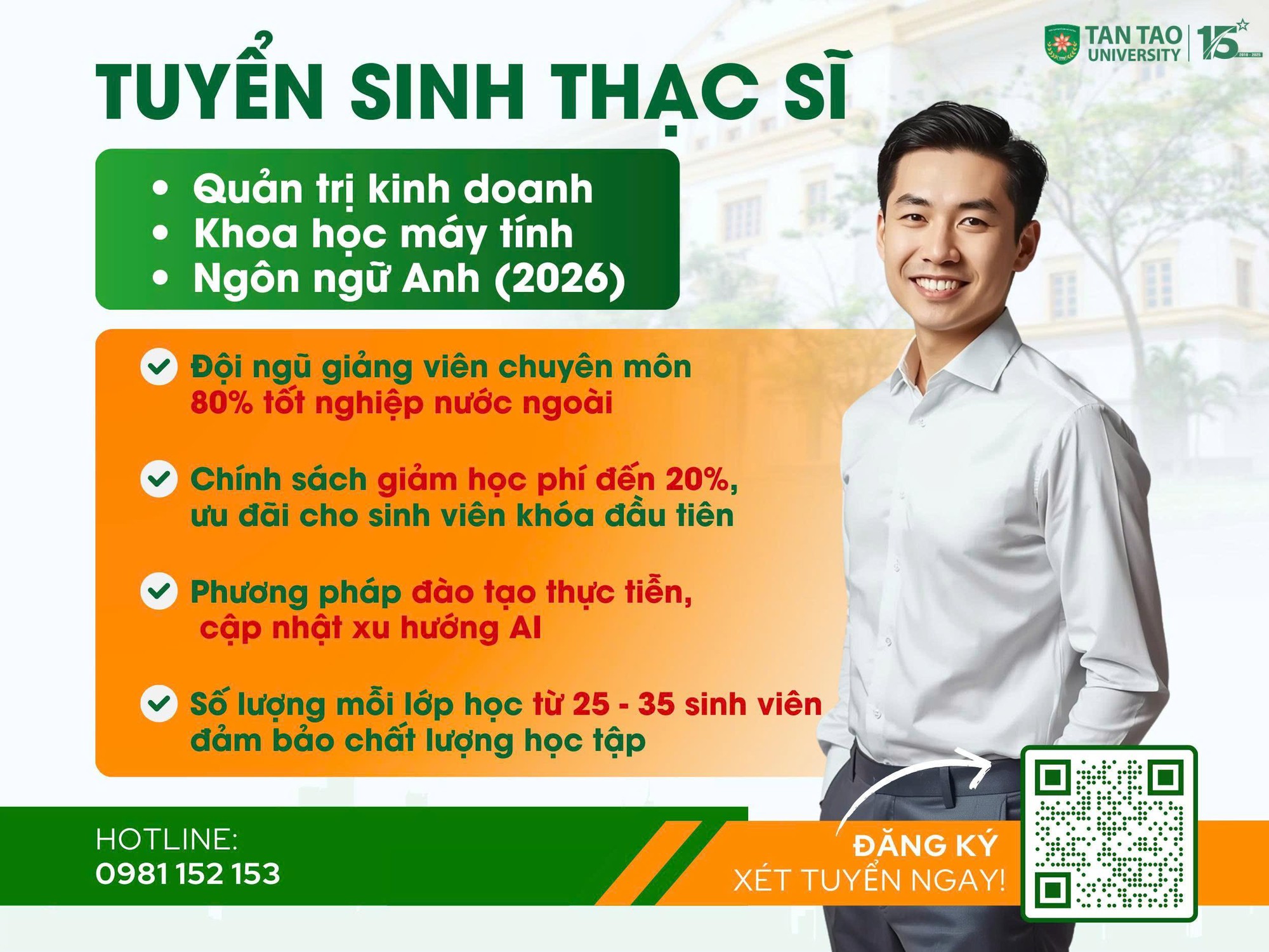 Trường Đại học Tân Tạo chuyển mình với chương trình đào tạo thạc sĩ- Ảnh 3.