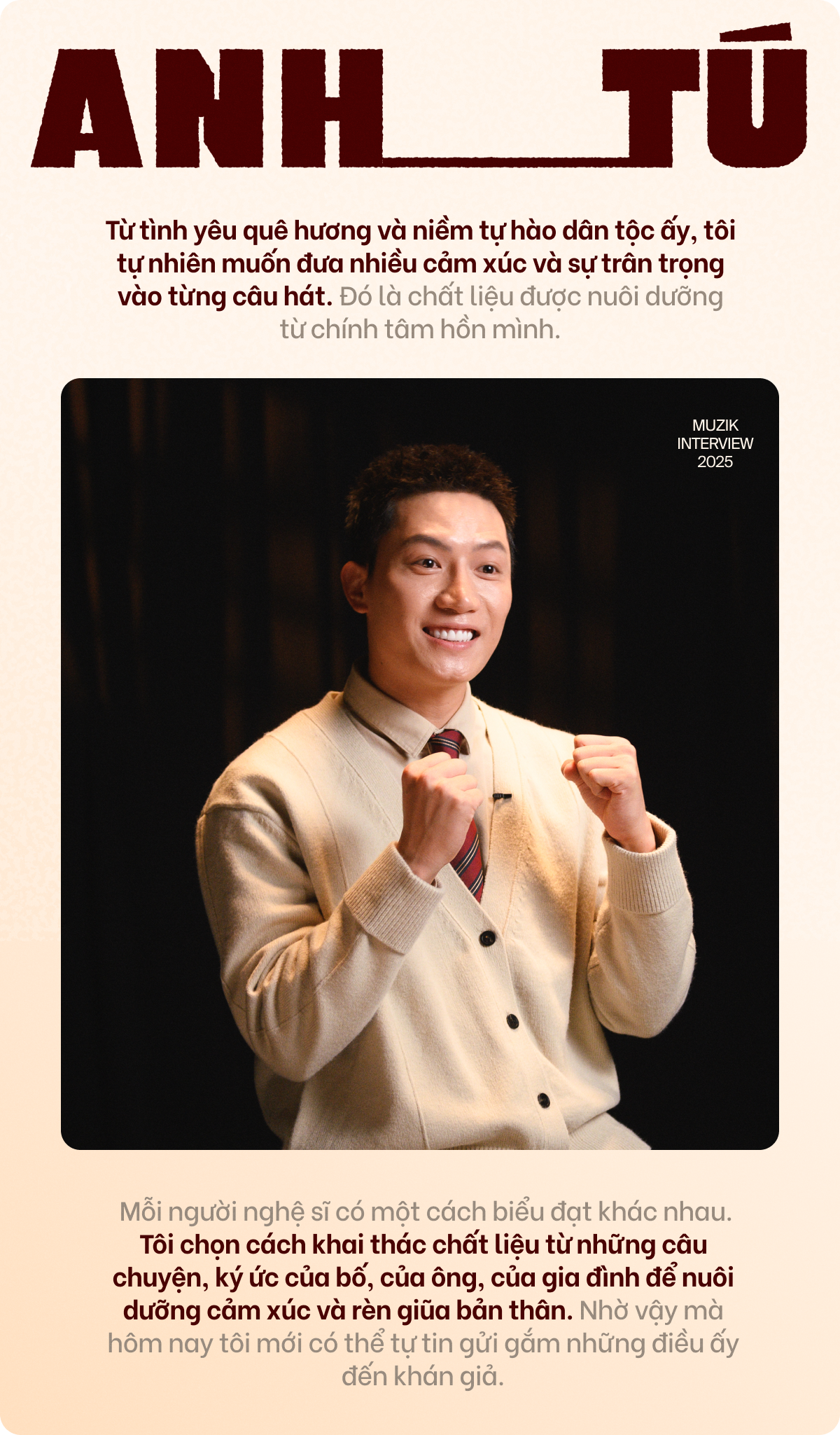 Anh Tú: Rap Việt là bước ngoặt, Anh Trai Say Hi giúp định hình hiện tại, được hát Người Là Hồ Chí Minh tại Lăng Bác là mốc son rực rỡ nhất!- Ảnh 3.