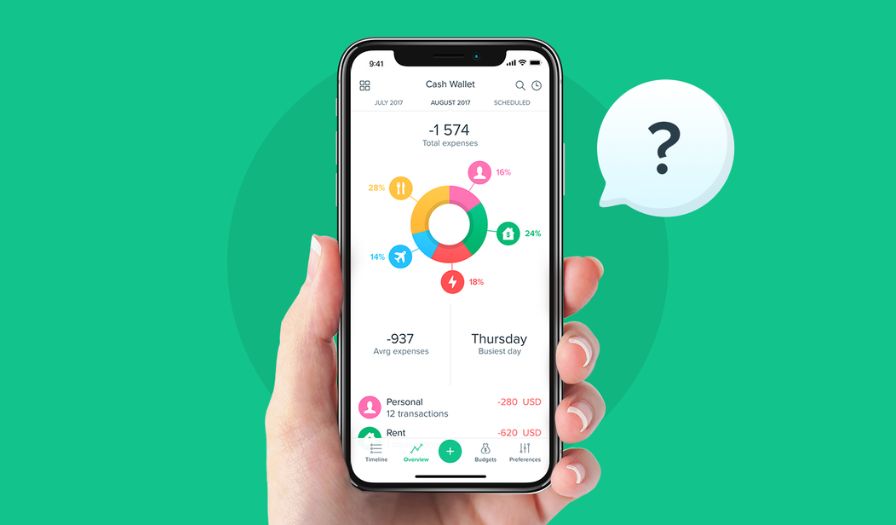 App Spendee với giao diện trực quan, dễ sử dụng
