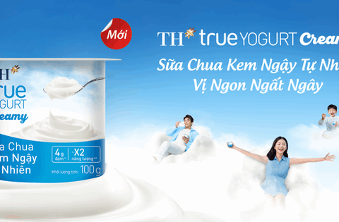 TH ra mắt “Sữa Chua Kem Ngậy Tự Nhiên TH true YOGURT Creamy