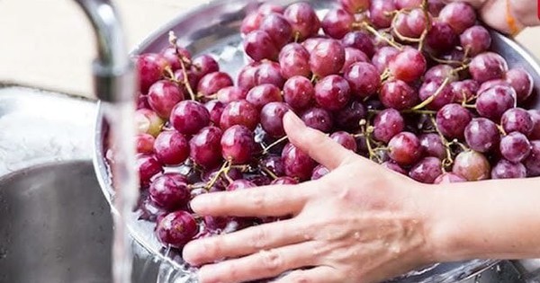 Dùng muối và baking soda rửa nho là sai, đây mới là cách đúng khiến trứng côn trùng cũng phải tự động “trượt đi”