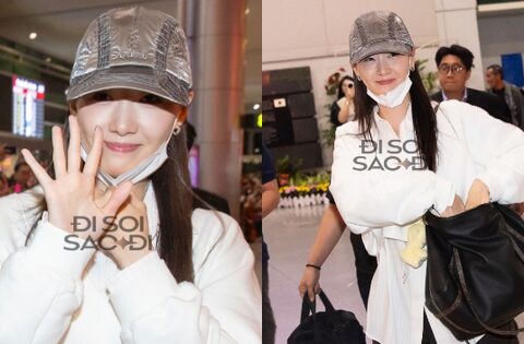 Yoona đây rồi: Đẹp phát sáng chuẩn nữ thần, kéo ngay khẩu trang xuống chào fan Việt sau 6 năm!