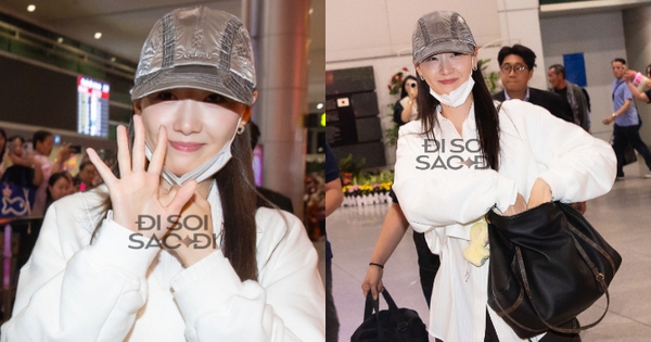 Yoona đây rồi: Đẹp phát sáng chuẩn nữ thần, kéo ngay khẩu trang xuống chào fan Việt sau 6 năm!