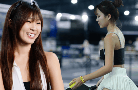 Em Kim vén váy trên sân pickleball: Mình hot thì coi như mình trúng số đi