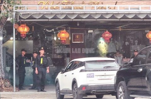 Nhiều cảnh sát phong tỏa, xuất hiện tại nhà 1 doanh nhân có tiếng ở Thanh Hóa