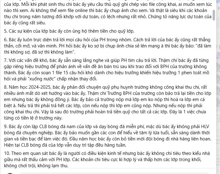 Khoe Trưởng Ban phụ huynh lớp con mình siêu đỉnh, là 