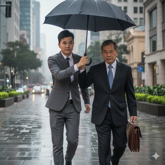 Đưa ô cho sếp bị mắng 