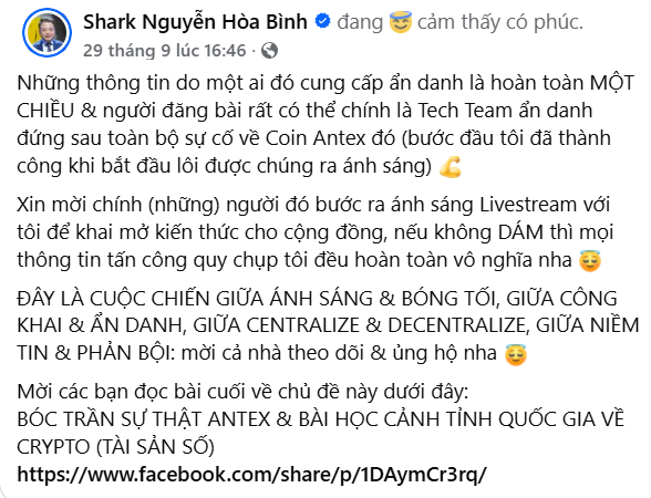 Toàn cảnh vụ lùm xùm liên quan dự án tiền số AntEx của Shark Bình: Bắt đầu từ đâu, ai là nạn nhân?- Ảnh 3.