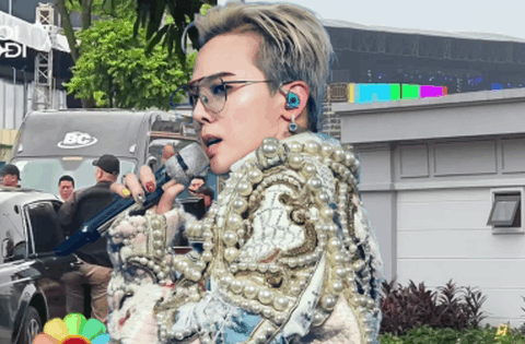 G-DRAGON tập duyệt chăm chỉ giữa trời Hà Nội mưa gió