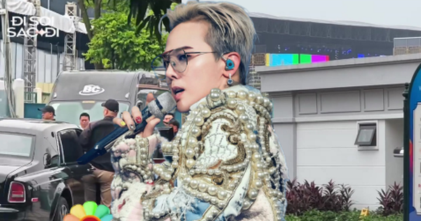 G-DRAGON tập duyệt chăm chỉ giữa trời Hà Nội mưa gió