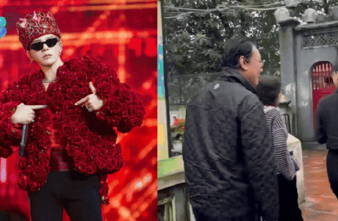 Bố mẹ G-DRAGON dạo phố tham quan Đền Ngọc Sơn – Hồ Gươm