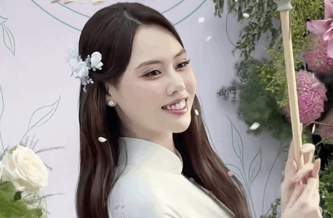 Á hậu Tâm Như rạng rỡ trong lễ đón dâu