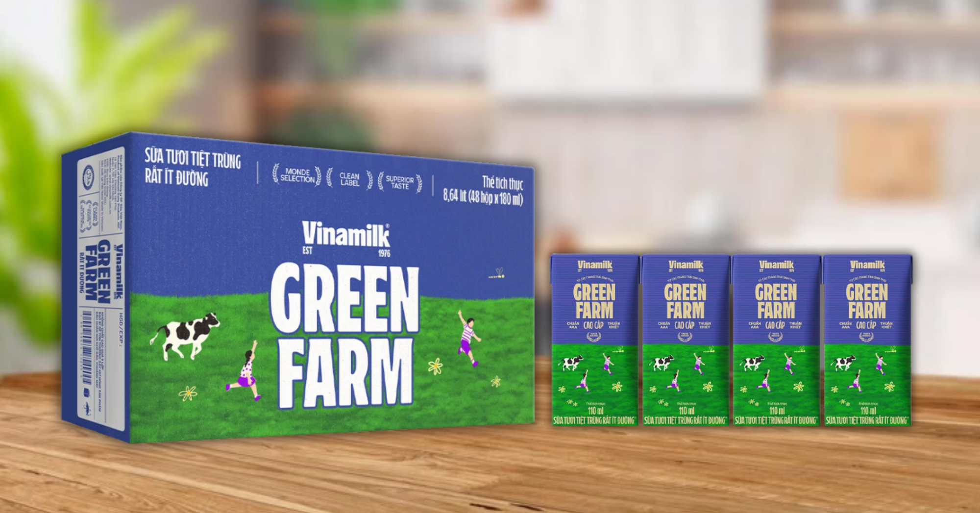 Sữa tươi tiệt trùng Vinamilk Green Farm tại AVAKids có tốt không?