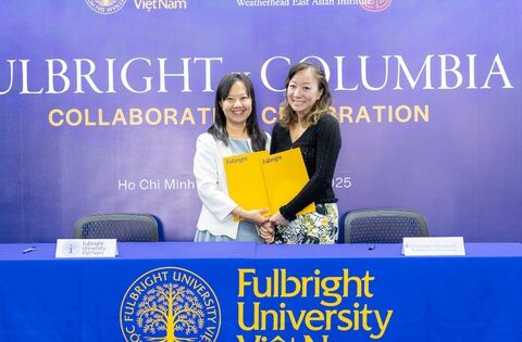 Sinh viên Đại học Fulbright Việt Nam sang Mỹ trong chương trình hợp tác giáo dục với Đại học Columbia
