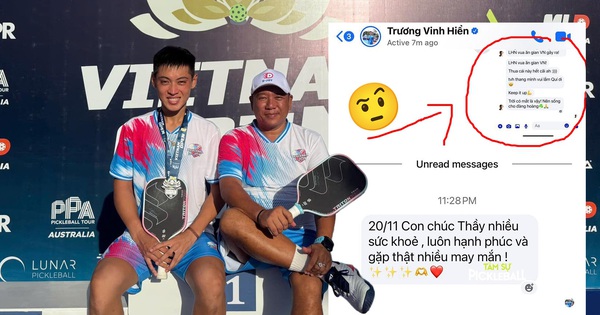 HLV Huỳnh Phú Quí khoe lời chúc của Vinh Hiển, nhưng để lộ chi tiết nói về Lý Hoàng Nam