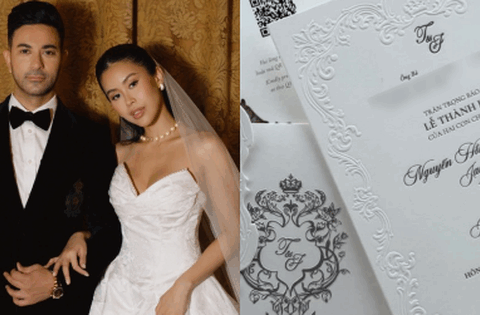 Lộ thiệp cưới của Tiên Nguyễn – em chồng Hà Tăng