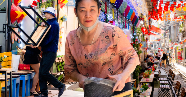 Cảnh đối lập trên phố cà phê đường tàu Khâm Thiên – Lê Duẩn khi lực lượng chức năng ra quân xử lý vi phạm