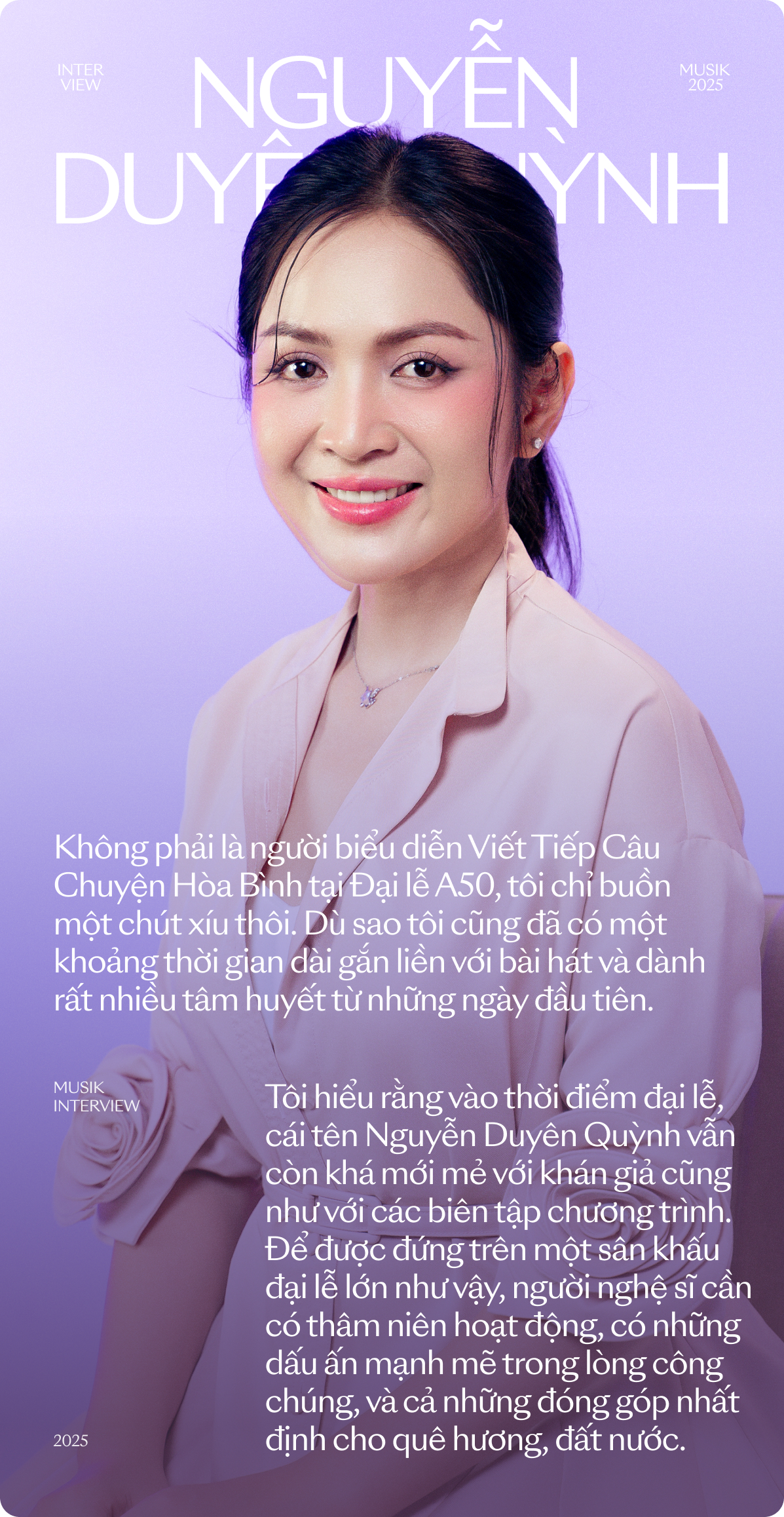 Nguyễn Duyên Quỳnh: “Nếu có tình cảm với Nguyễn Văn Chung thì dừng âm nhạc lại”- Ảnh 4.