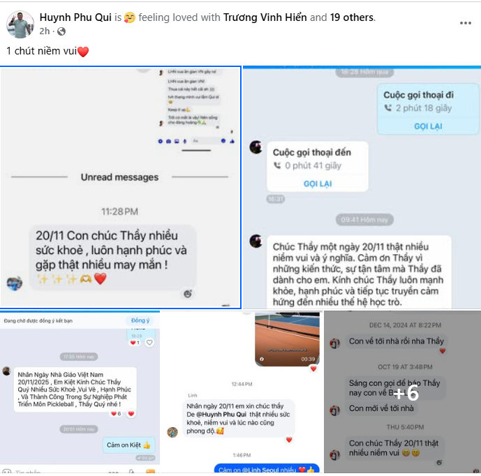 HLV Huỳnh Phú Quí khoe lời chúc của Vinh Hiển, nhưng để lộ chi tiết nói về Lý Hoàng Nam- Ảnh 1.